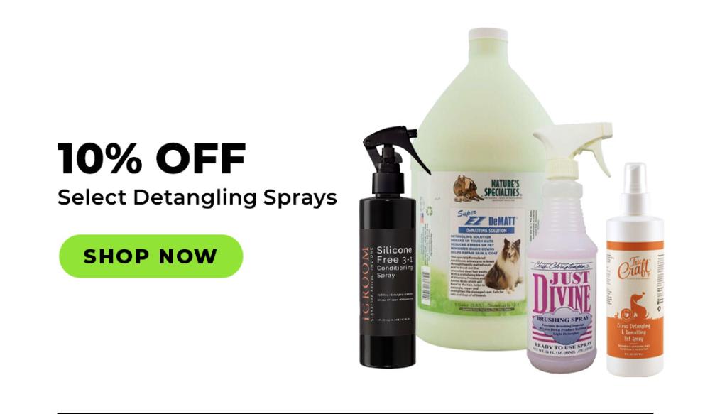 10% off Select Detangling Sprays