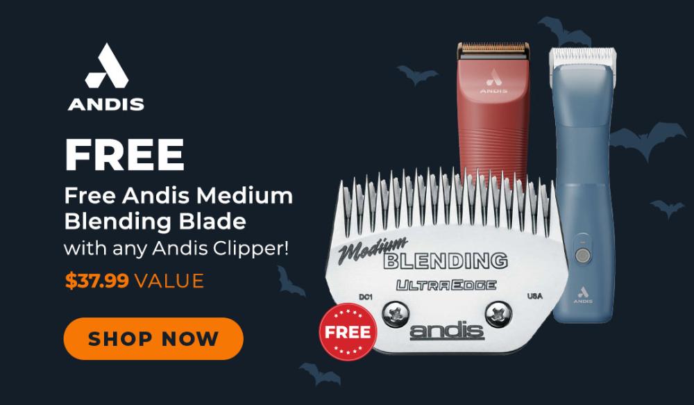 Free Andis Medium Blending Blade with any Andis Clipper