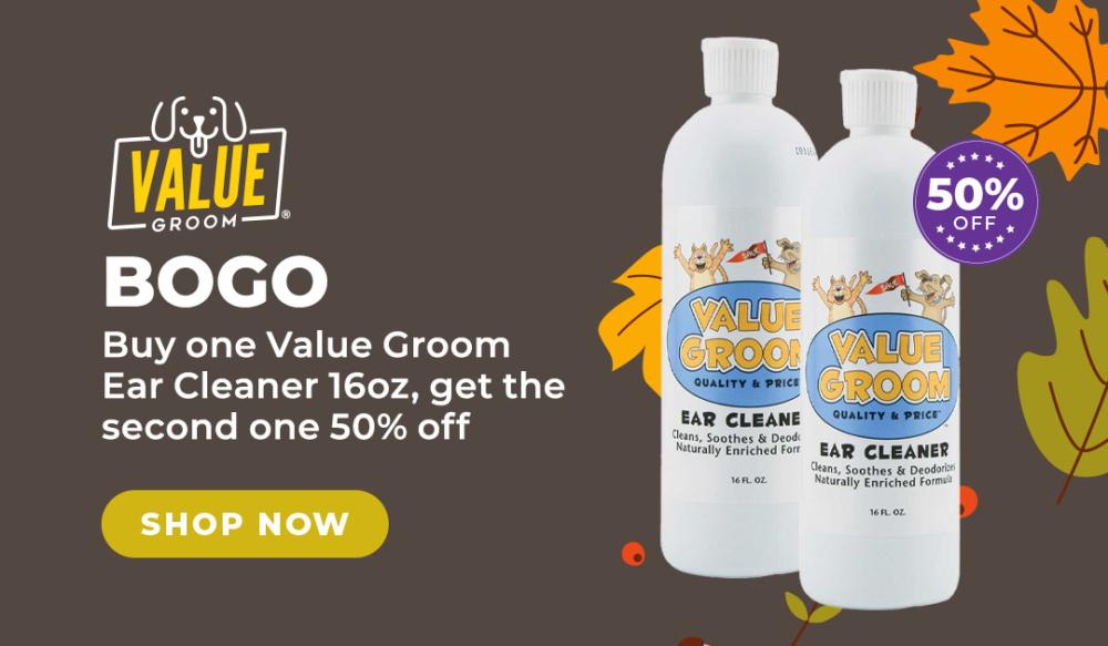 Value Groom Ear Cleaner 16 oz Buy 1, Get 1 50%