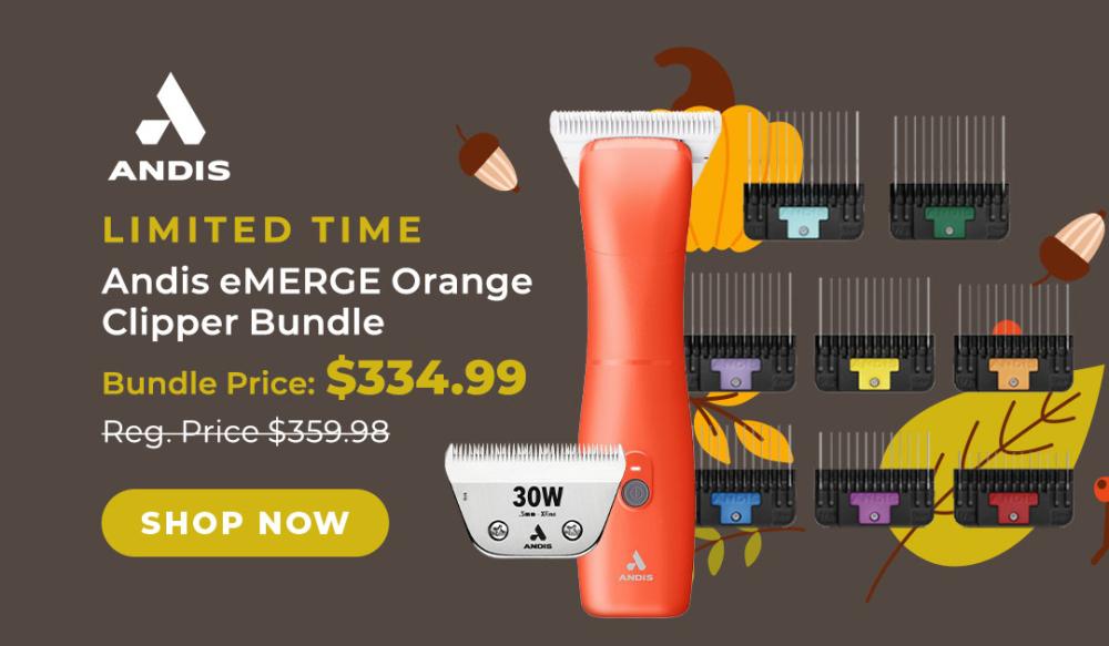 Limited Time Andis eMERGE Orange Bundle