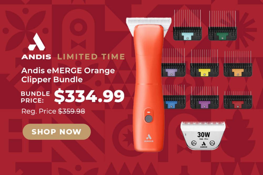 Limited Time Andis eMERGE Orange Bundle