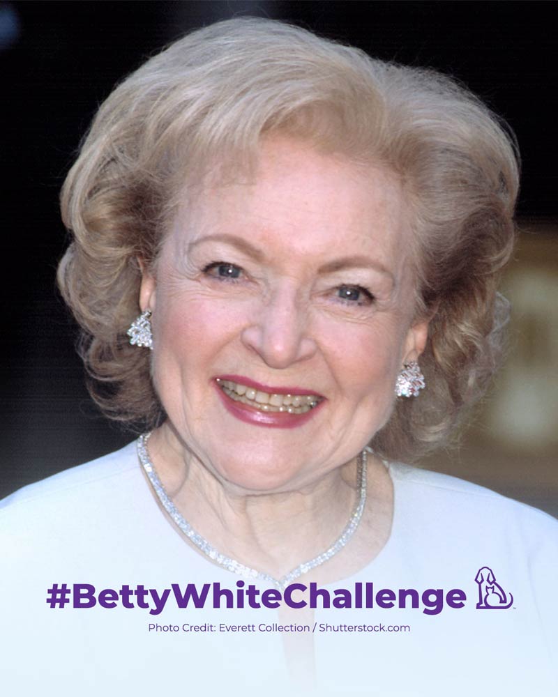 Our Kween Betty White, animal-lover