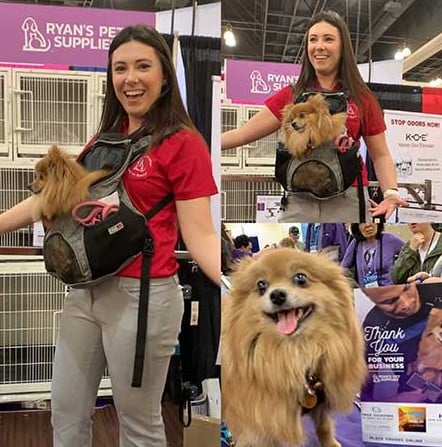 Casey and Bijou at Groom Expo West