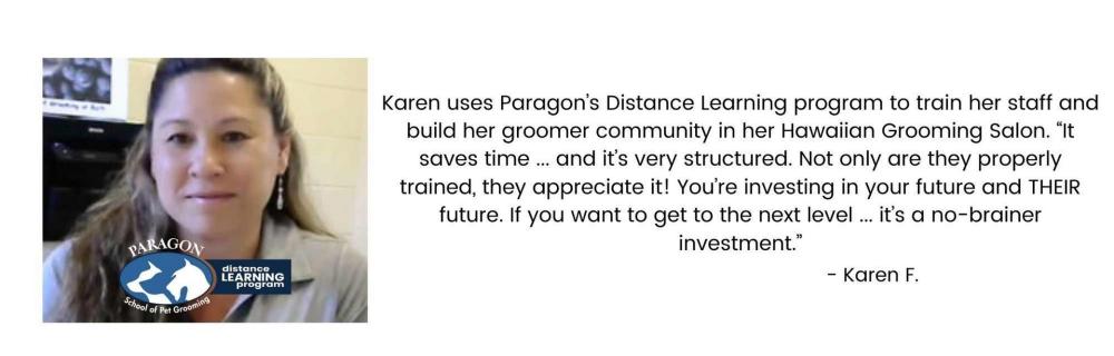 Karen's Paragon Distance Learning Program Success Story