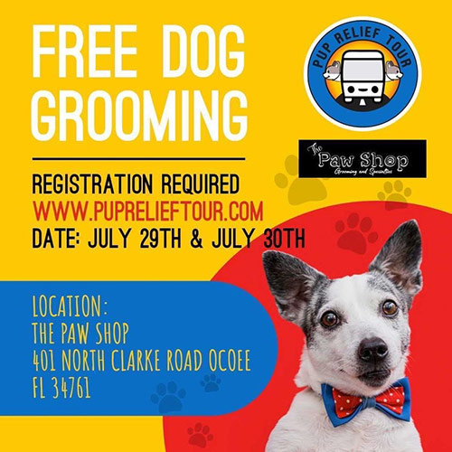 Free Dog Grooming at Beautiful Barks in Alabama on the Pup Relief Tour