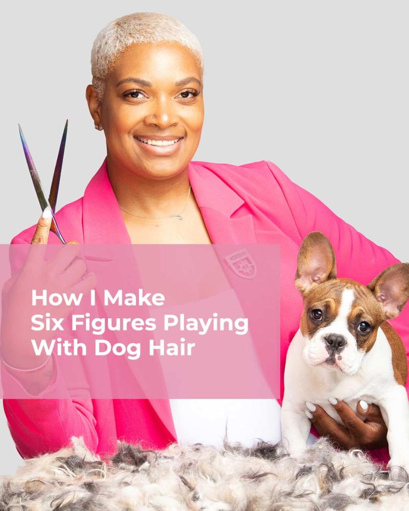 Janelle Russell Author: How I Make Six Figures Playing with Dog Hair: 10 Step Guide to Start Your Pet Grooming Business