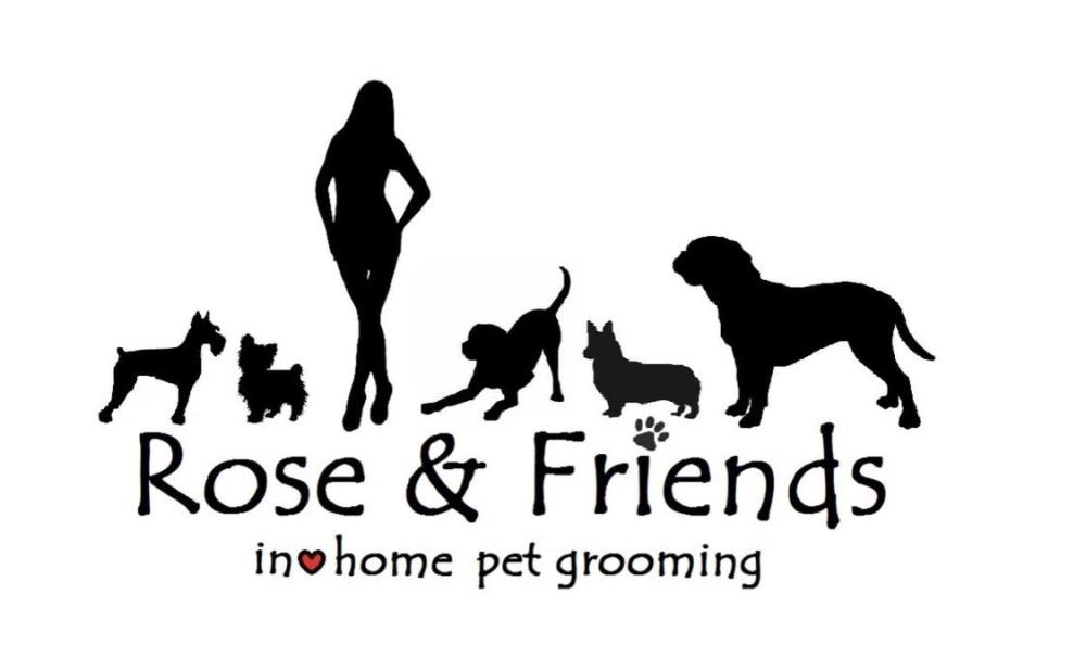 Rose & Friends In-Home Pet Grooming Logo