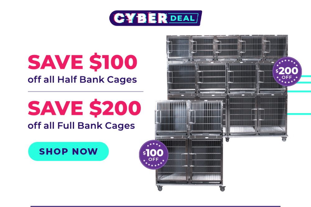 $100 off Half Bank Cages, $200 off Full Bank Cages