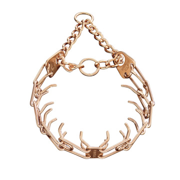 Herm Sprenger ULTRA-PLUS Curogan Training Collar with Center-Plate and Assembly Chain