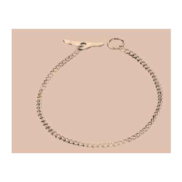 Herm Sprenger Steel Chrome Plated Collar Round Links with Toggle-Closure