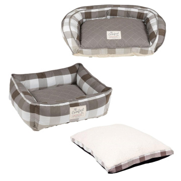 Happy Tails Plaid Cloud Bed