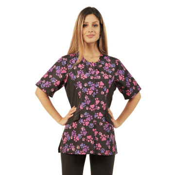 Ladybird Line Women's Paw Print Waterproof Grooming Jacket