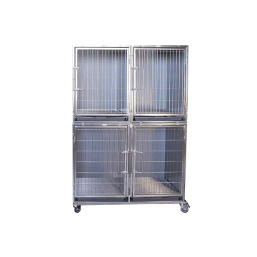 Paw Brothers Professional Stainless Steel Hybrid Modular Cage Half Bank Complete