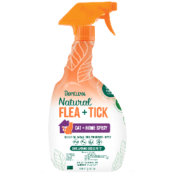 TropiClean Natural Flea + Tick Home + Cat Spray - 32 oz