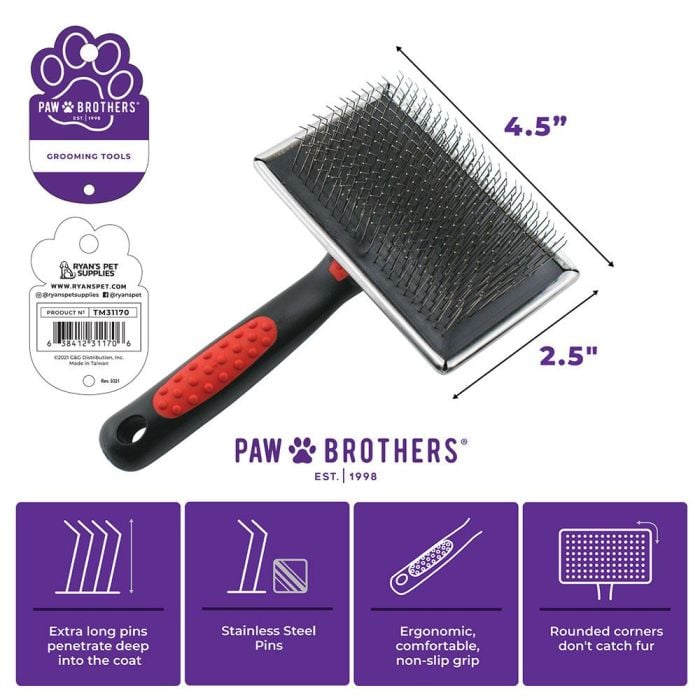 Hard slicker brush best sale