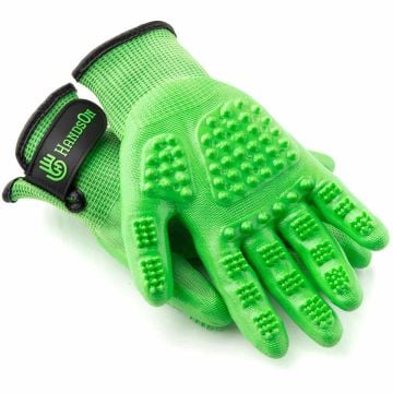 HandsOn Grooming Glove Green