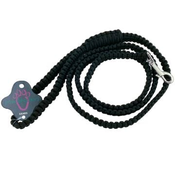 Paw Brothers 6' Tactical Cord Cobra Weave Lead Black