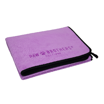 Paw Brothers Microfiber Purple Towel - 35" × 24"